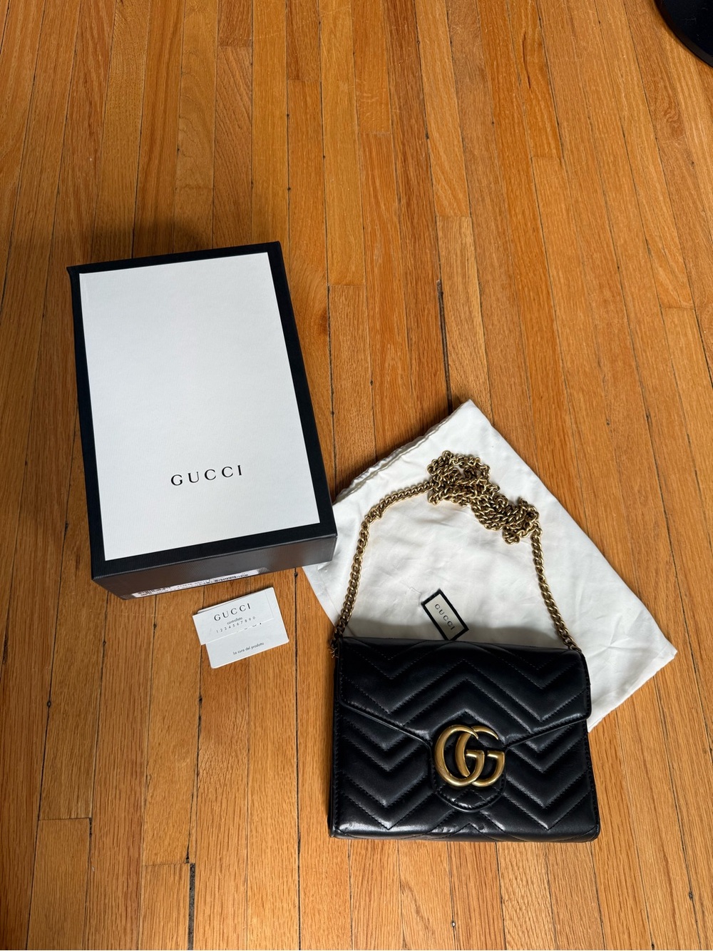 Gucci GG Marmont Chain Wallet